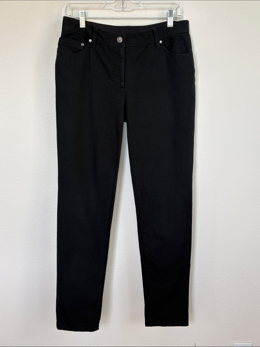 Chico's So Slimming Black 5-Pocket Ankle Crop Jeans Pants Size 0.5 US 6 EUC